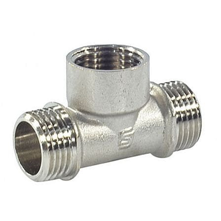 Тройник лат Ду15 р/м/р никель SantechSystems