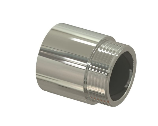 Удлинитель латунь никель переходной Ду 15х20 (1/2"х3/4") L=20мм ВР/НР RTP (РосТурПласт) 28519