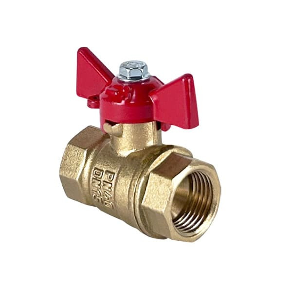Кран шаровой латунный DeltaPro для ВОДЫ 3/4" ВР/ВР ручка-бабочка, VALFEX 11Б27фт1М (96/24)