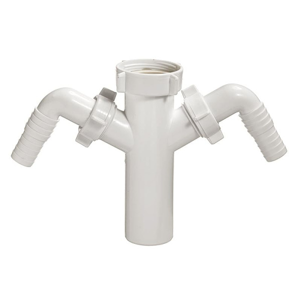 Патрубок для сифона 1 1/2"x40 с 2-мя отводами (штуцерами) Орио А-4176