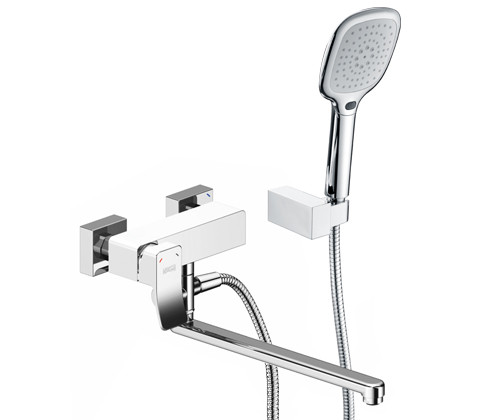 Aller 1062LWHITE Смеситель для ванны с длинным изливом WasserKraft