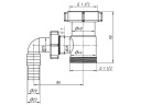 Отвод стиральной машины 1 1/2*1 1/2 АНИ ПЛАСТ М110