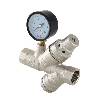 Подпиточный клапан с фильтром и манометром 1/2" VT.515.N