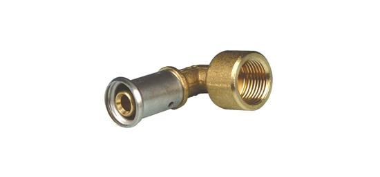 М/пл угол 90гр. ВР пресс (латунь) 16х1/2 Henco