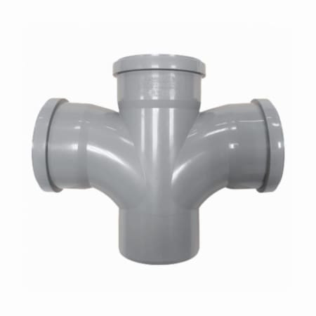 Крестовина PP-H 1-плоскостная серый HT HTDAR Дн 110х110х110х87гр б/нап Ostendorf 115930