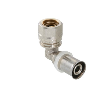 Угольник пресс с переходом на обжимное соединение 16 x 15 мм VTm.253.I