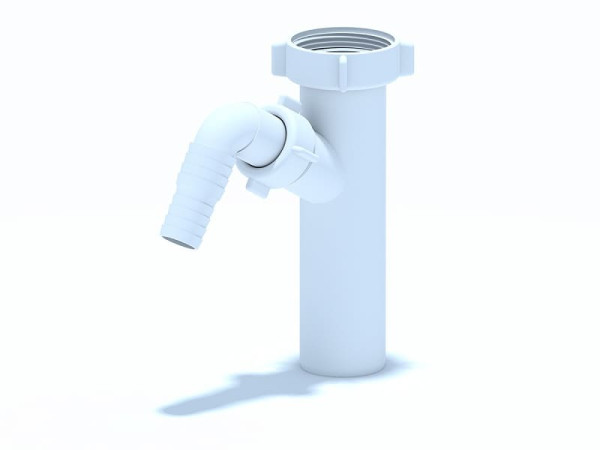 Патрубок для сифона 1 1/4"x32 с отводом (штуцером) АНИ Пласт M220