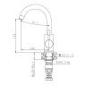 Смеситель для кухни, нерж. сталь VALFEX Atria Steel-3