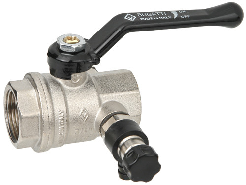 (BG) 330 Кран шар.с вып. ВР ал.рычаг 1/2" (14)(56)