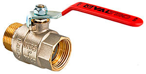 Кран шаровой VALTEC BASE, стальная рукоятка вн.-нар. 1 1/2" VT.215.N.08