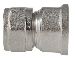 Соединитель обжимной с переходом на внутренюю резьбу 26х3/4" VTm.302.N