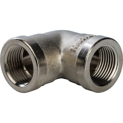 Угольник 3/8" ВВ никель STOUT