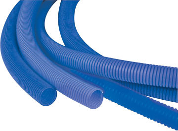Кожух гофрированный (синий.) d=19mm для трубы 16