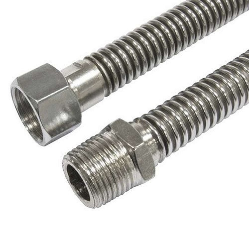 Подводка д/газа нерж.Tuboflex Г3/4"-Ш3/4" L=1,0м сильфонная