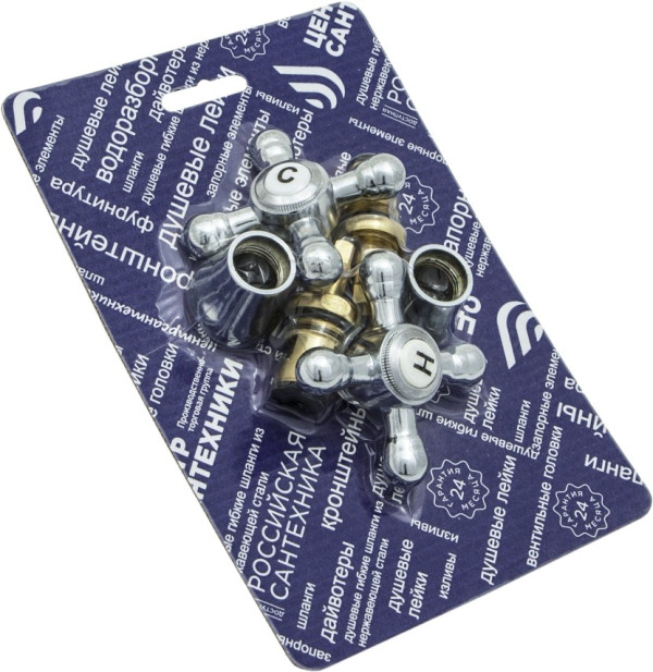 Маховик М_Крест к/затв в/к М18х1 пара СКИН - Арт. СК600436