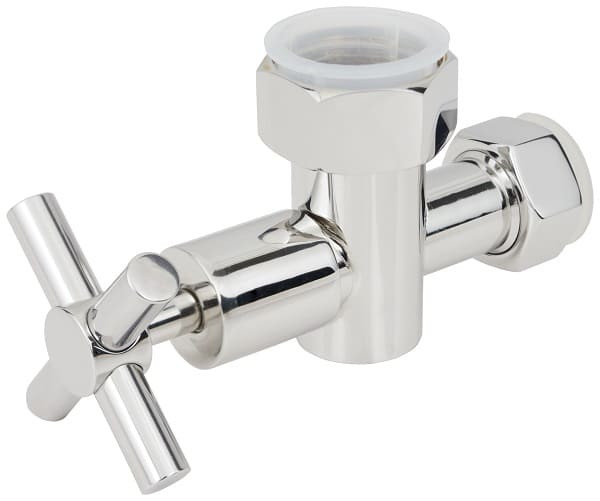 Вентиль Стилье запорный крестовой с клапаном G 1" НГ х G 3/4" НГ