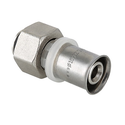 Соединитель пресс с переходом на конус 16 (2,0) мм х 1/2” VTc.712.N