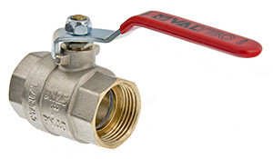 Кран шаровой BASE, стальная рукоятка 1 1/2" вн.-вн. VT.214.N.08