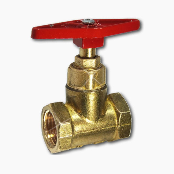 Клапан запорн латунь 15б1п Ду40 Ру16 м/м Цветлит