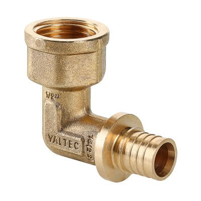 Угольник надвижной с переходом на внутреннюю резьбу 20(2,8) мм х 3/4" VTm.452.BG