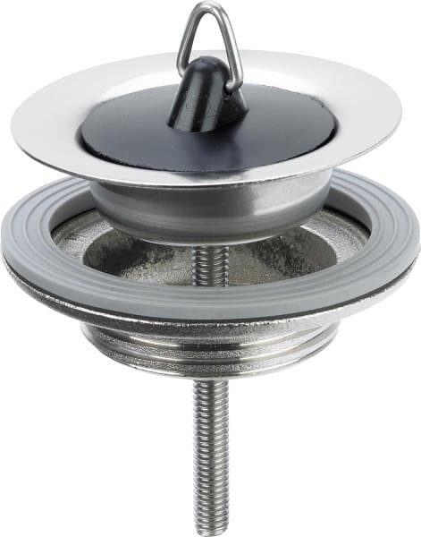 Выпуск универсальный 1 1/4х60, верхн.ч. - нерж.ст., нижн.ч. - латунь, мат. хром, пробка, Viega 5121, 100261