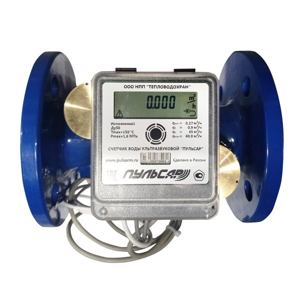 Ультразвуковой счетчик воды Ду100 RS-485, исп.1, Qn=150 м3/ч, IP68, 40°C