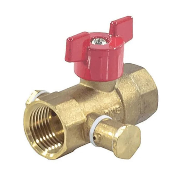 Кран шар лат спуск Ду15 Ру16 м/м баб Пензапромарматура 019011011