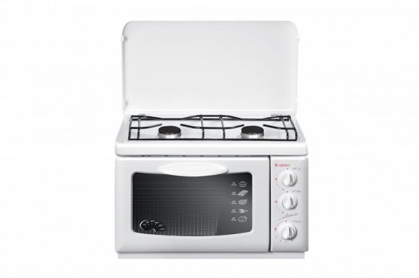 Плита двухкомфорочная газовая + газовая Духовка настольная белый ПГ 100 Gefest
