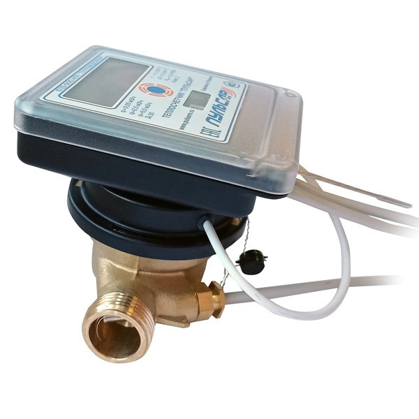 Ультразвуковой теплосчетчик Ду15 RS-485, qp=0,6 м3/ч, обратный, 105°C