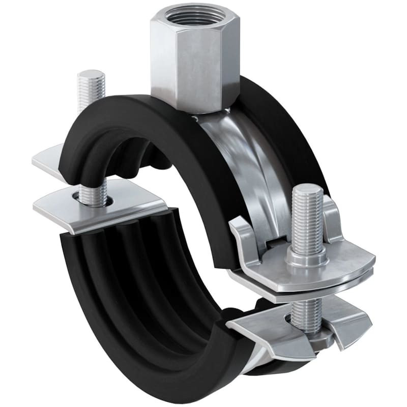 Хомут трубный fischer FRS Plus с механизмом быстрой фиксации и комби-гайкой ОЦ, M8/M10 55-61 мм (1 1