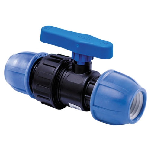 Кран ПЭ шаровой Дн 50 Ру10 нап компресс