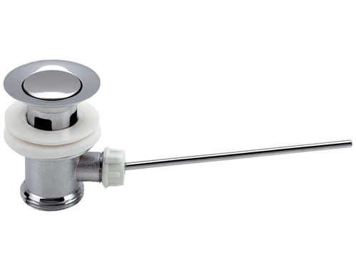 Донный клапан с отверстием для перелива хромирован REMER