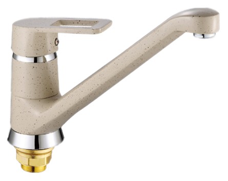 Смеситель д/кухни 1-ручк, итал к40,с/гранит,длин поворот.излив Potato P4230-9