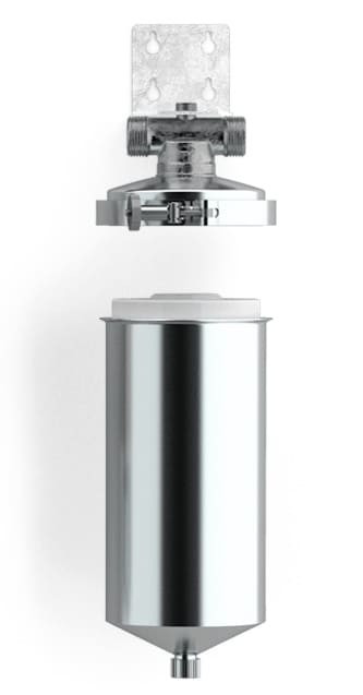 Корпус фильтра Премьер 10SL 1/2" для хол. и горячей воды, со сливом, нерж. сталь Гейзер 50752