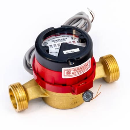 ВСТ-20-02, счетчик горячей воды с импульсным выходом 1 л/имп без присоединителей