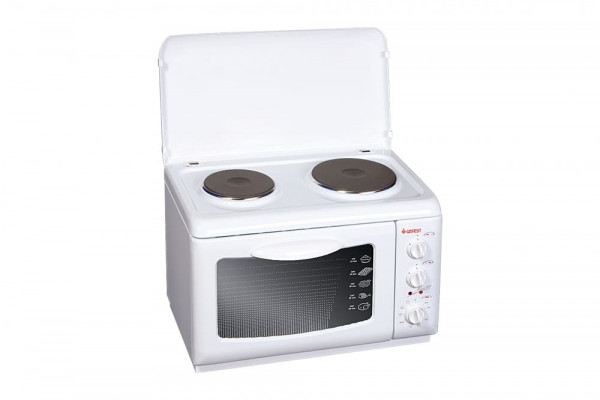 Плита двухкомфорочная электрическая + электрическая Духовка настольная белый ЭП Нс Д 420 Gefest
