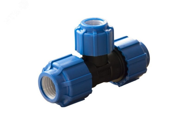 Тройник ПЭ перех компресс Дн50х25 ТПК-АКВА