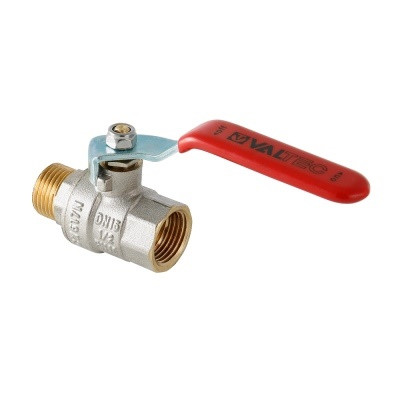 Кран шаровой VALTEC BASE, стальная рукоятка вн.-нар. 1/2" VT.215.N.04