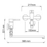 Main 4102L Смеситель для ванны с длинным изливом