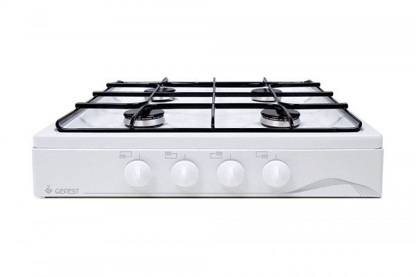 Плита четырехкомфорочная газовая настольная белый ПГ 900 Gefest