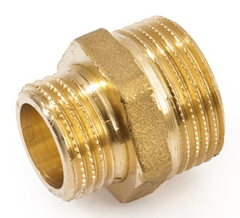 Ниппель переходной 1/2" - 1" ЛАТУНЬ GF ИТАЛИЯ