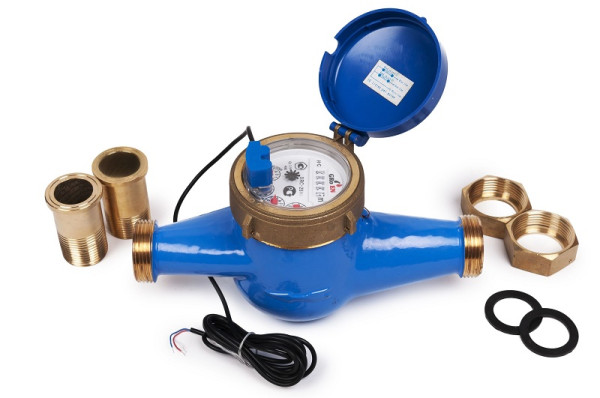 DRCi-40, Cчетчик холодной воды многоструйный сухоход IP68, класс"С" имп.вых.с присоединителями Groen