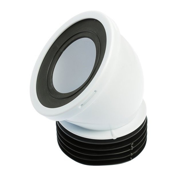 Фановая труба д/унитаза 110мм 45гр. Ани Пласт W4228