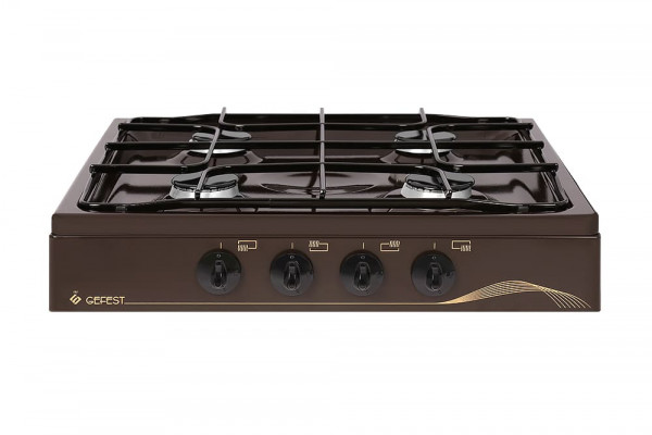 Плита четырехкомфорочная газовая настольная коричневый ПГ 900 К17 Gefest