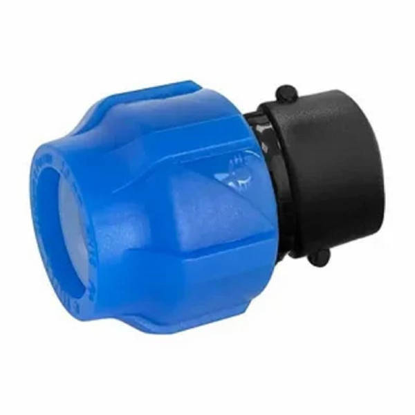 Муфта ПНД компр. соединит. с внутренней резьбой 63х2" (16/4) Valfex