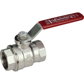 Кран шаровый латунь хромированный R850 Ду25 G1" Ру28 ВР рычаг Giacomini R850X025