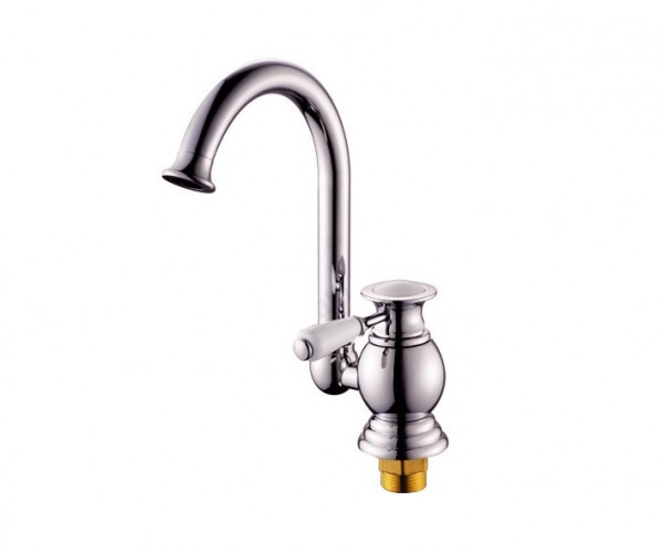 Смеситель д/кухни с высок.излив.керам.картридж 35мм,хром Potato P7017