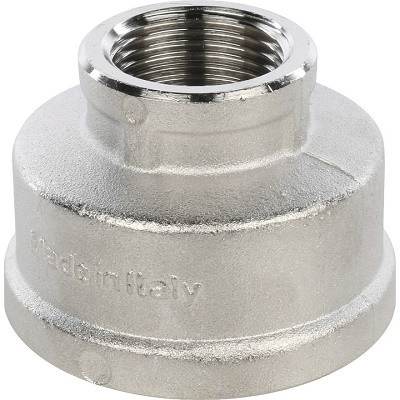 Муфта переходная 1 1/2"х3/4" ВВ никель STOUT