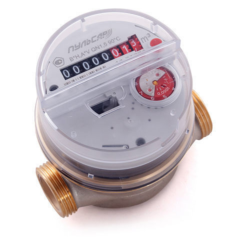 Счетчик воды "Пульсар"квартирный Ду-20 под оснащение радио/RS485, Qn=2,5 м3/ч, L=130м