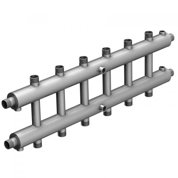 Распределительный коллектор 7 контуров нержавеющая сталь РК 25-7